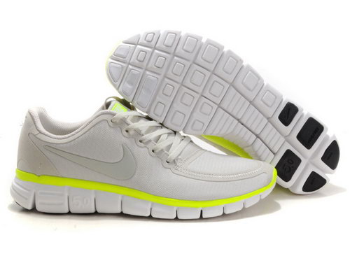 Nike Free 5.0 Mens Grey Fluorescent Yellow Australia